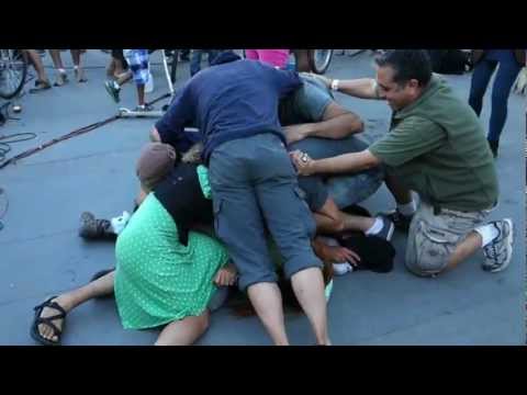 Obo Martin starts Gabe Dominguez dogpile at PedalFest