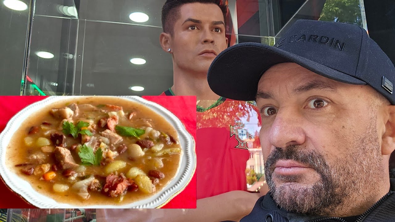 Lisabona.Ciorba cu slană,cârnați,ciolan,cartofi,fasole și varză. Castelul Sao Jorge,Catedrala.