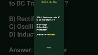 which device converts ac to dc transformer? | electrical engineering #jee #electrical