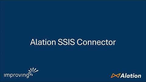 Alation Enhanced Connector for Microsoft SSIS Demo
