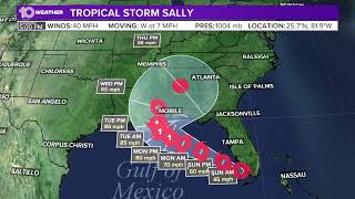 LIVE RADAR: Tropical Storm Sally now in the Gulf of Mexico