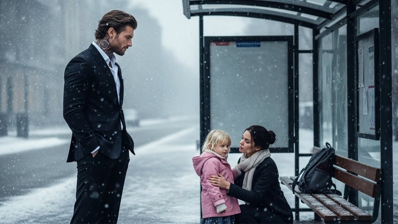She Saved a Freezing Little Girl at the Bus Stop — Not Knowing She Was the Mafia Boss’s Daughter