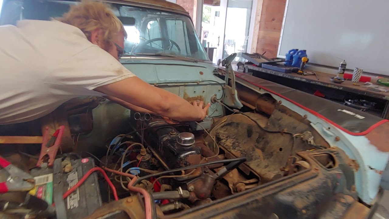 55 Ford Mainline First start In Decades Part Two,Its Alive!