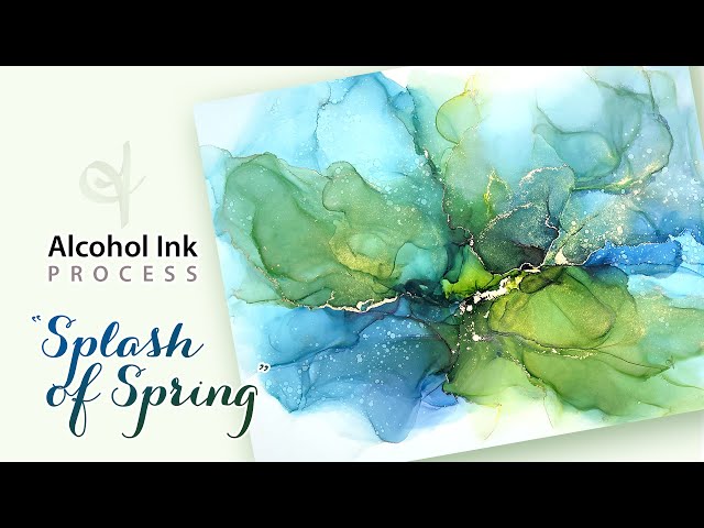 Alcohol Ink, Beginner Tutorial Fluid Art ( in real time) ( nr 56