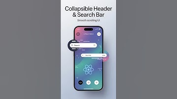 React Native Animated Collapsible Header & Search Bar | Smooth Scrolling UI Tutorial  #uidesign