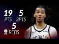 Ziaire Williams 19 pts 5 threes 5 rebs vs Pacers 25/26 season Mp3 Song