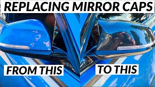 HOW TO REPLACE YOUR SIDE MIRROR CAPS ON A BMW?