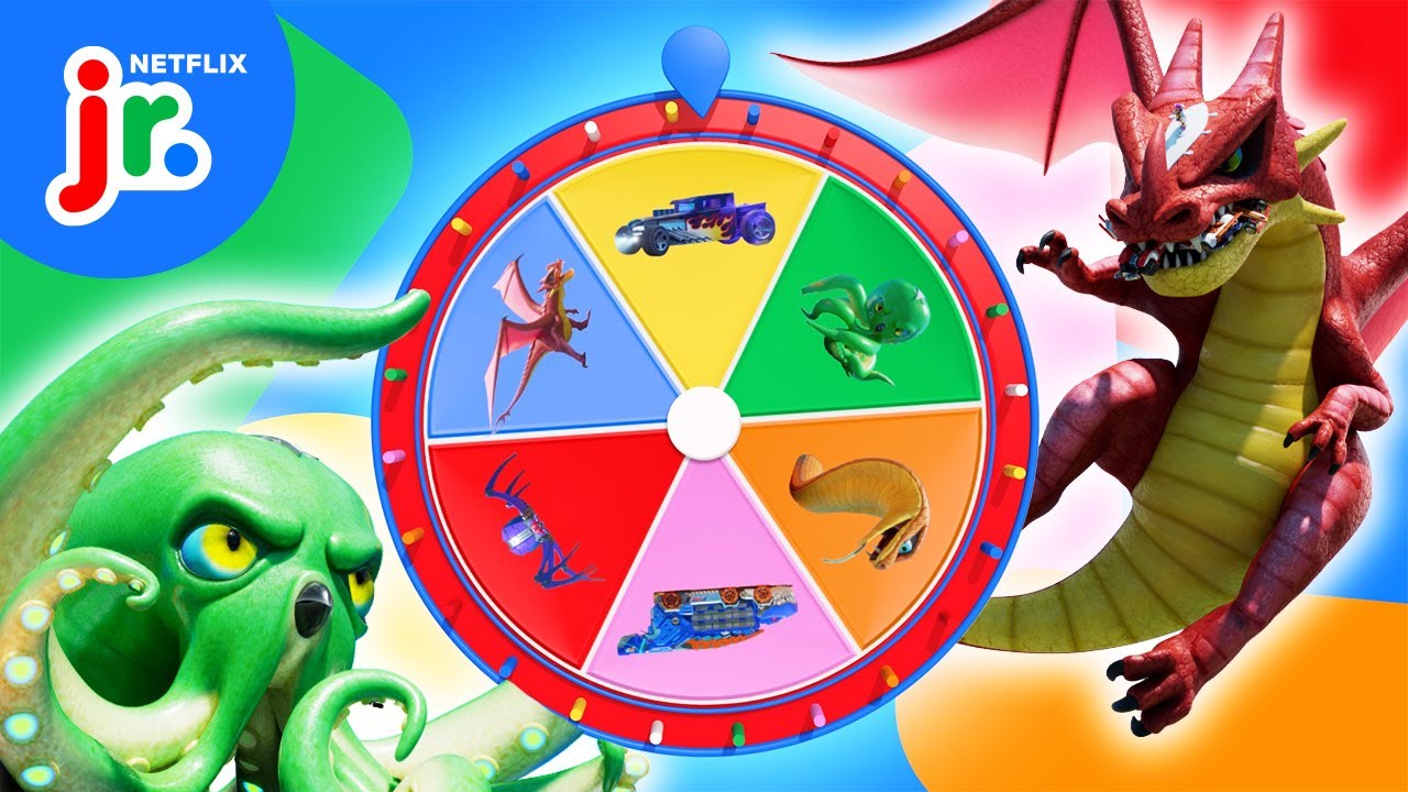 Mystery Wheel of Hot Wheels City Villains 😈 Hot Wheels Let's Race | Netflix Jr