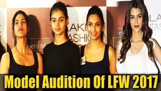 Model Audition Of LFW 2017 With Jury Guest Pooja Hegde