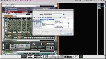 Create and Save Templates in Propellerhead Record - Take One with silverfilter EP12