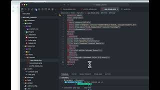 Laravel View - Layouting Template Blade