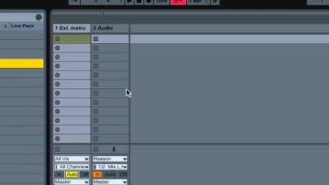Propellerhead Reason + Ableton Live Rewire Tutorial