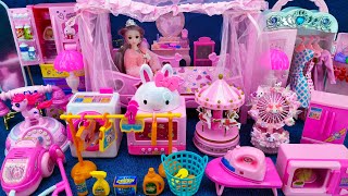 15 Minutes Satisfying with Unboxing Barbie Princess Bed ＆ Wardrobe Collection Toys Review | ASMR