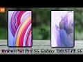 Xiaomi redmi pad pro 5g vs samsung galaxy tab s7 fe 5g