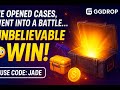 We Opened Cases, Went into a Battle…GGDROP UNBELIEVABLE WIN! use code:jade