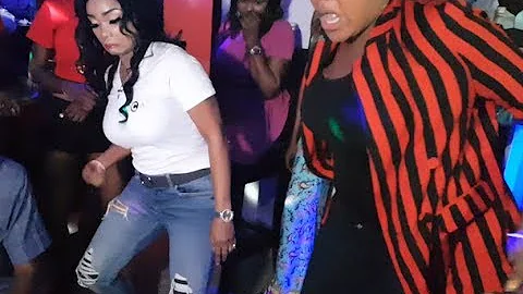 Checkout Toyin Abraham vs Iyabo Ojo in a Shaku Shaku Dance Competition at Abula Spot At Lekki