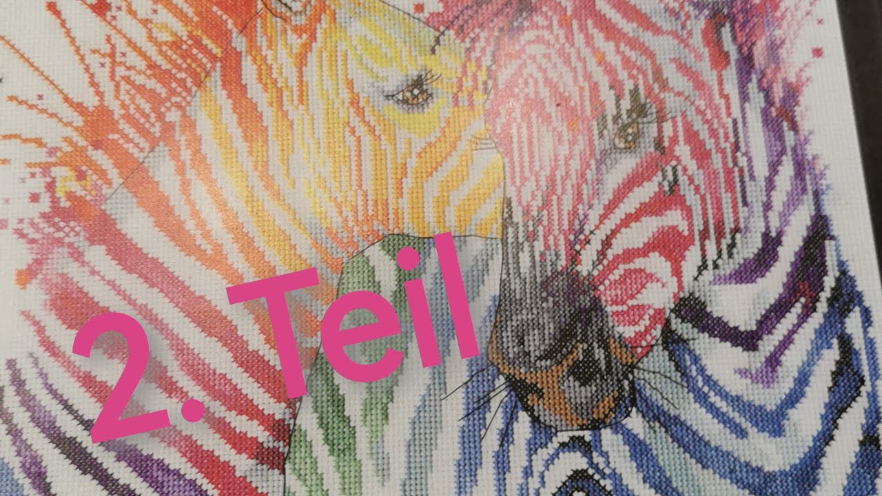 Kreuzsticken | Die ersten Stiche + Faden vernähen