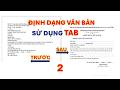 ✅Bài Tập Word Từ Cơ Bản Đến Nâng Cao | Bài 02 Hướng Dẫn  Cách Cài Tab Trong Word 365 từ A - Z