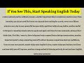 If You See This, Start Speaking English Today