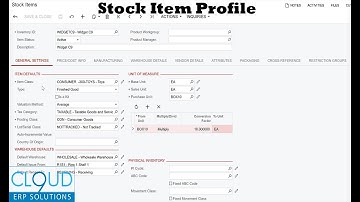 Inventory Item Profile Deeper Dive