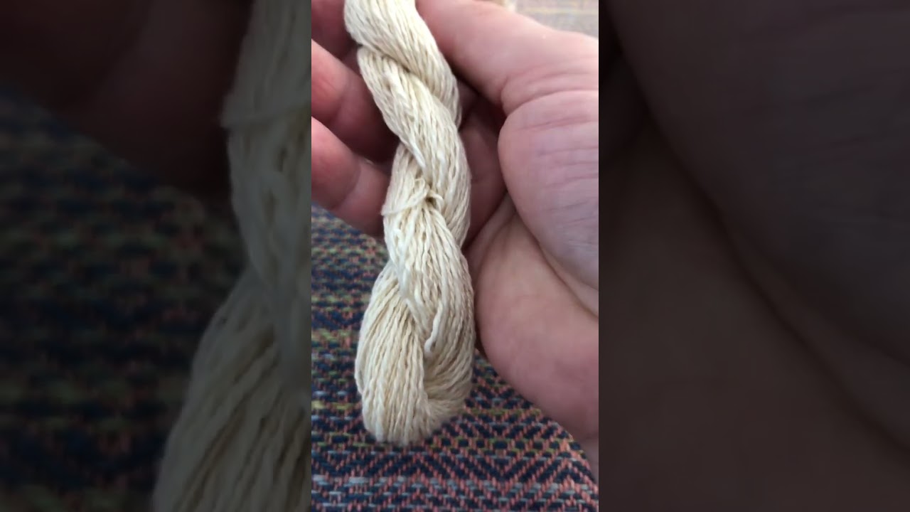 Wrapping up tour de fleece spinnning. 35 yards after wet finishing.