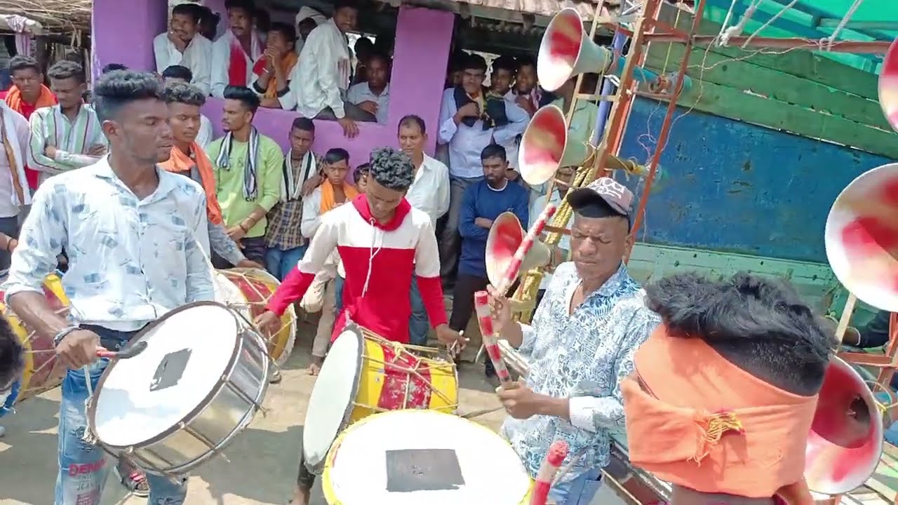 बैंड बाजा पर माहौल न्यू KOLAMI SONGS_GULABI SADI TE MAHOL KANDKATIVE_MARRIAGE VIDEO ROHPAT_RAMCHARAN