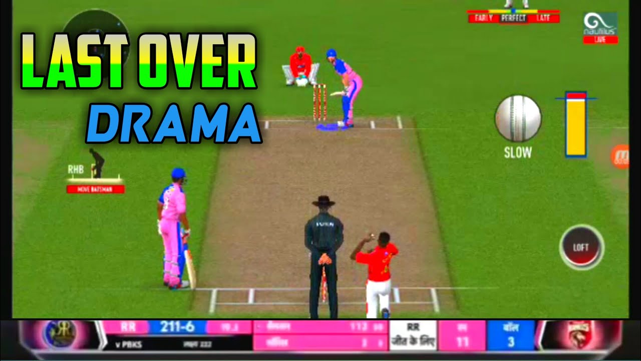Last Over Drama : Pbks Vs RR | Vivo Ipl 21 | Real Cricket ™20 - YouTube