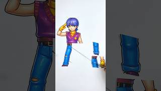 Mystery Saja K-Pop Demon Hunters Rope Correcting Paper Craft Challenge