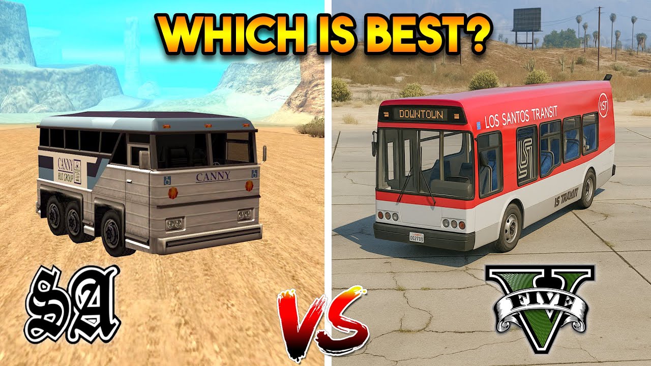 GTA 5 VS GTA SAN ANDREAS : SHORT BUS (WHICH IS BEST?)