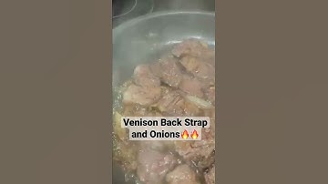 Venison Back Strap and Onions #meat #shorts