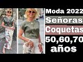 ROPA MODERNA PARA SEÑORAS DE 50 Y 60 AÑOS COMO VESTIR CON ESTAMPADOS A LOS 50 Y 60  MUJERES MADURAS