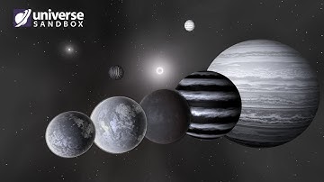 Making A Solar System Out Of Greyscale Coloured Objects! Universe Sandbox