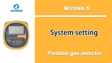 「System setting」MS104K-s 4in1 Gas Detector CO H2S O2 CH4 Detector
