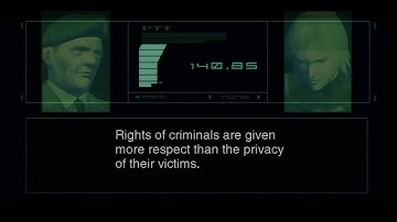 Metal Gear Solid 2: Sons of Liberty - Colonel A.I speech about information Warfare