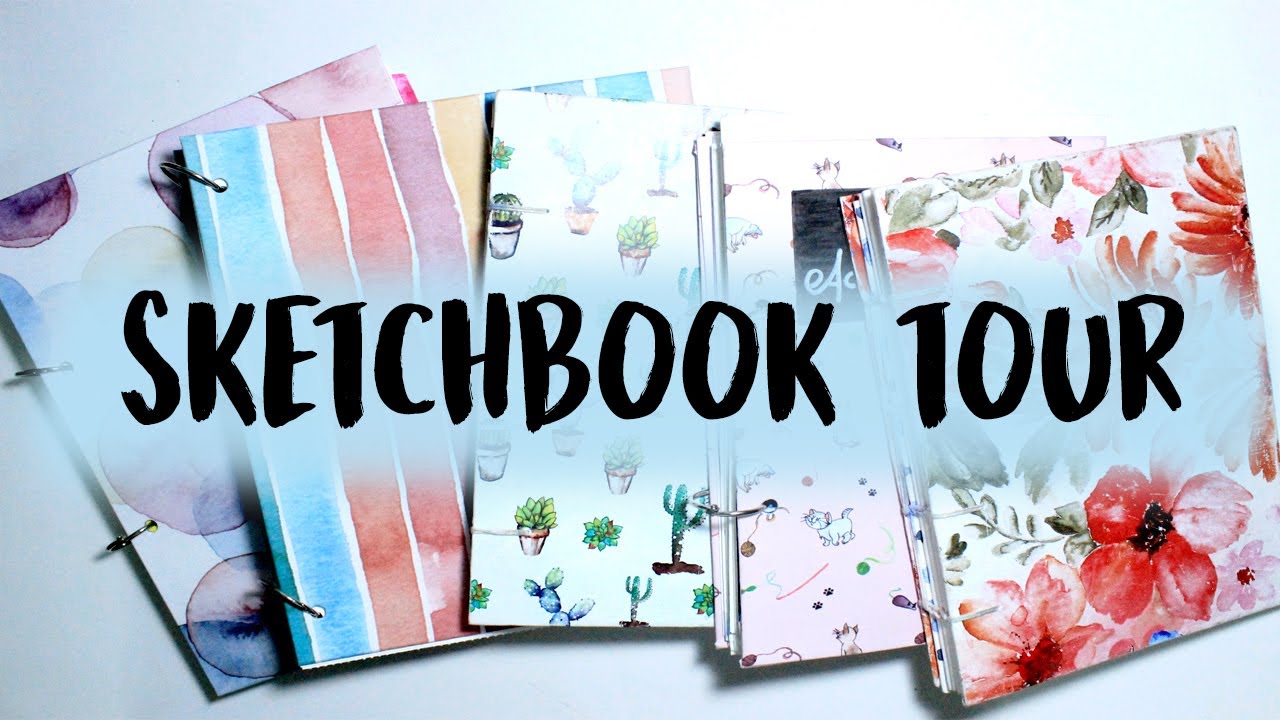 SKETCHBOOK TOUR | MEUS CADERNOS SÓ COM AQUARELA! | @ANABLUEARTWORK