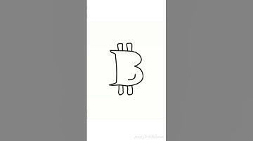 🔥 How to Draw the Bitcoin Logo in Under 1 Minute! | Artistic Shorts 🌟 #shorts #bitcoin #drawing