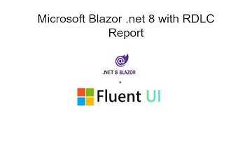 Microsoft Blazor .net 8 with RDLC Report