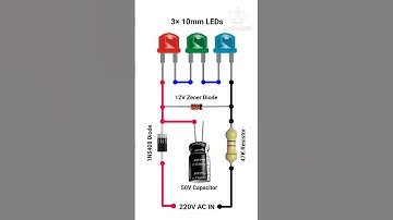 3V Led direct on 220V AC #diy #how #viralvideo