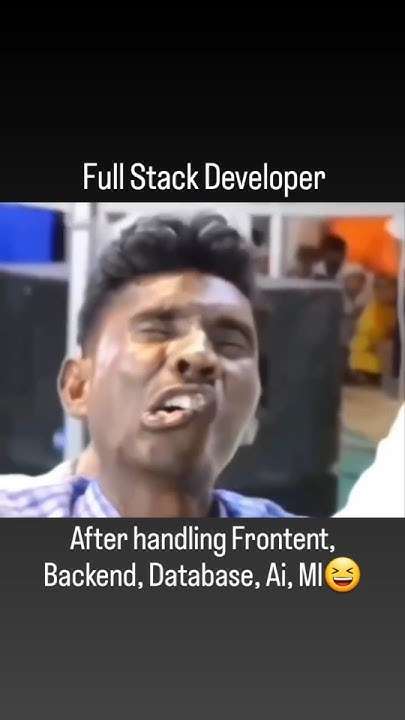 Full-Stack developer after handling frontend, backend 😂 #memes # ...