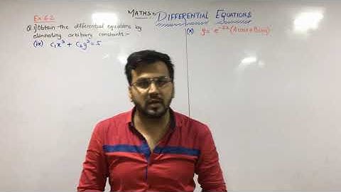 DIFFERENTIAL EQUATIONS | Lect 3 | Formation of Differential Equations | Class 12 | Maths 2 | Ex 6.2
