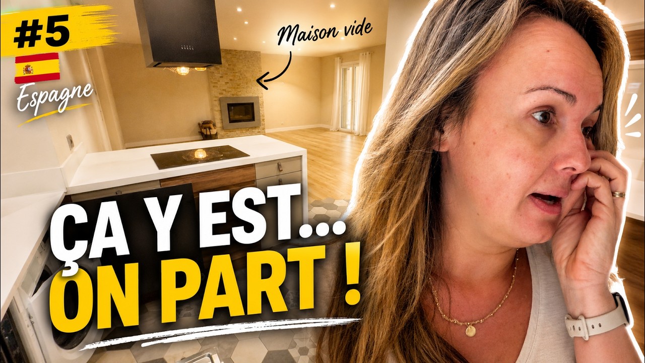 NOTRE NOUVELLE VIE EN ESPAGNE #5 🇪🇸 LE GRAND DÉPART ! 12H DE ROUTE…