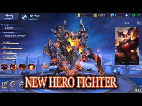 New Hero Thamuz Lord Lava GamePlay - Mobile Legend - Indonesia @DeltaGamingID