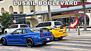 Cars Parade at Lusail Boulevard 😍🔥 | SUPRA | GTR | JDM CARS | JAPANESE CARS | RAMADAN VLOG #11 |