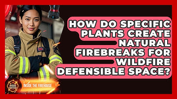 How Do Specific Plants Create Natural Firebreaks For Wildfire Defensible Space?