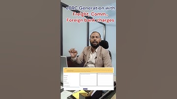 eBRC Generation with Freight, Commission, Foreign bank charges | ebrc self generation | #export