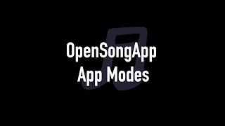 OpenSongApp: App Modes screenshot 1