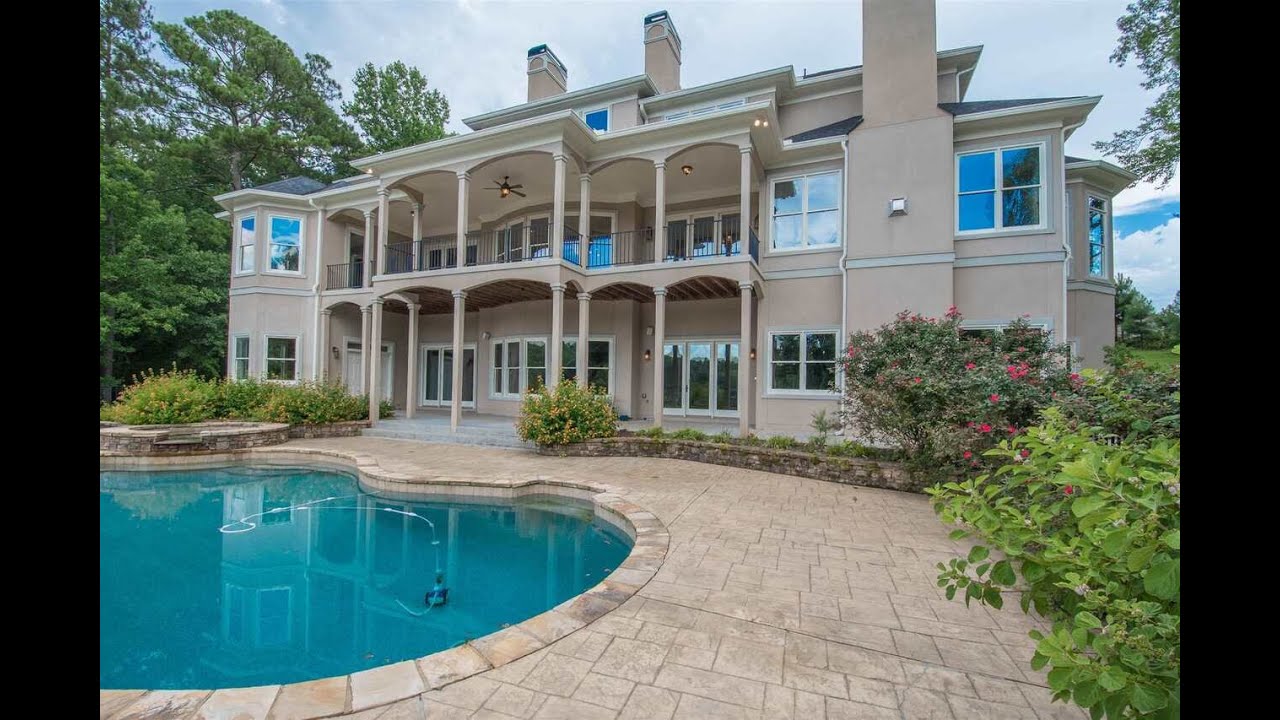 MILLION DOLLAR HOMES FOR SALE IN ATLANTA 6BR/8BA LAKE FRONT ATLANTA