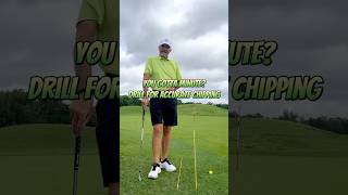 Chipping Drill for Accuracy #golftips #golf #golftechnique #simplegolftips #shortgame