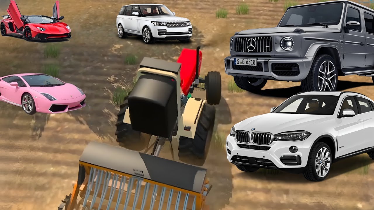 Tractor Farming Work in Open Field 🚜