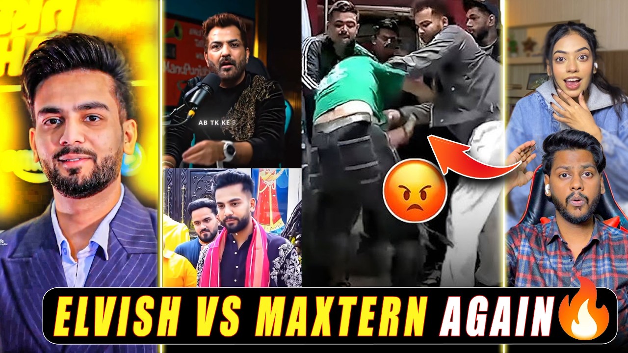 Elvish Yadav Attitude Edits Reaction 😈 | Elvish vs Maxtern Again  😱